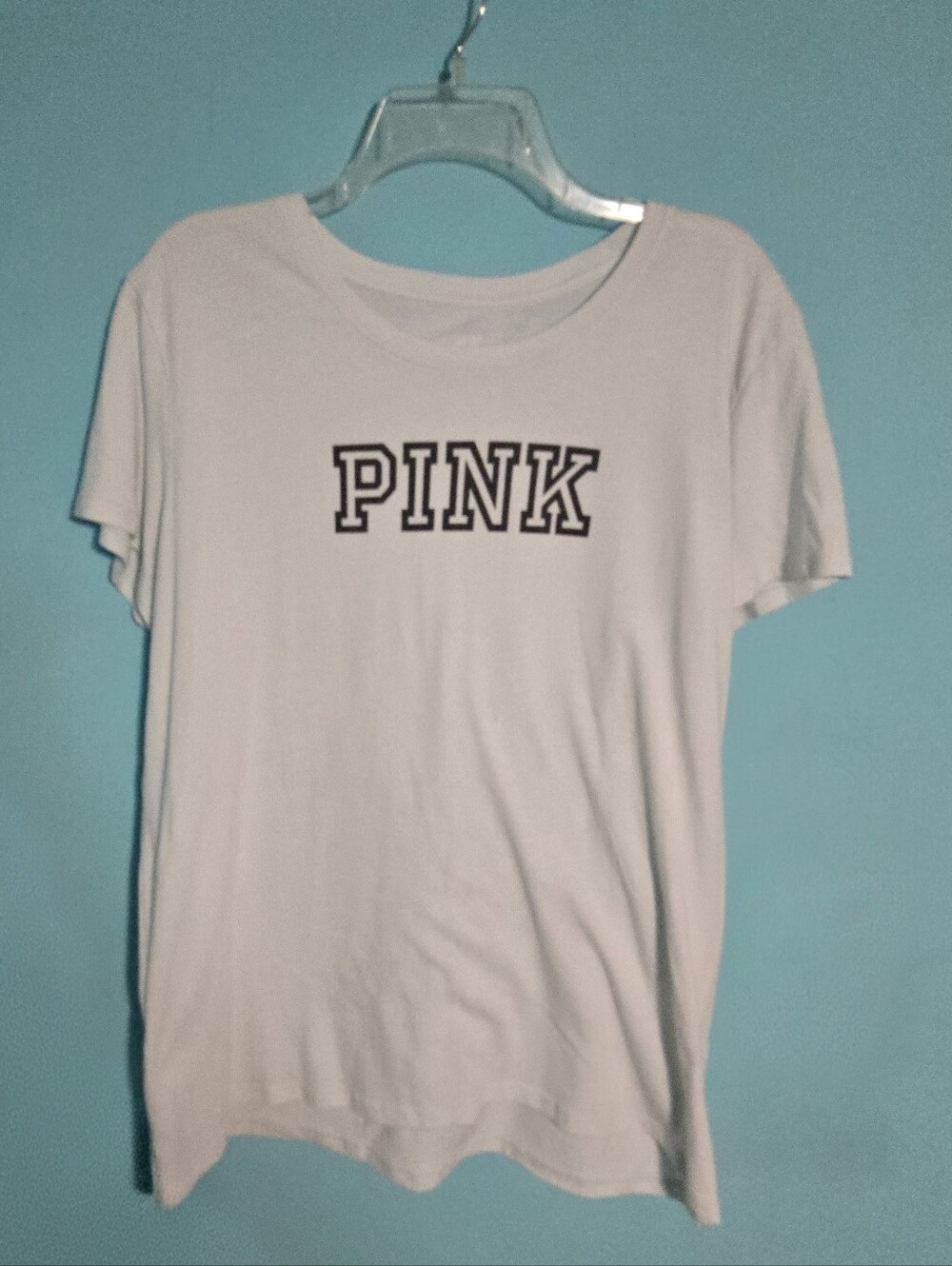 PINK Mint Green Logo Tee XXL